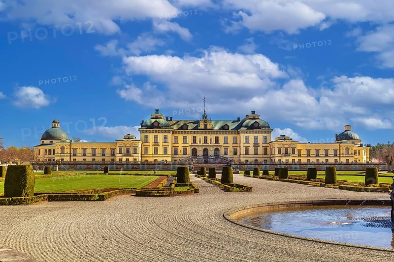 Drottningholm Palace is the private residence of the Swedish royal family in Stockholm, Sweden, Europe
