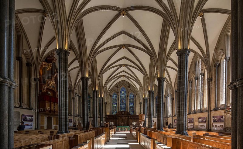 London, Temple Church, view to the east, consecrated in 1240