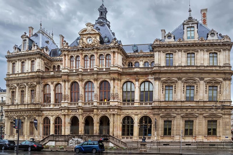 Palais de la Bourse (Palace of Commerce) in Lyon, France, Europe