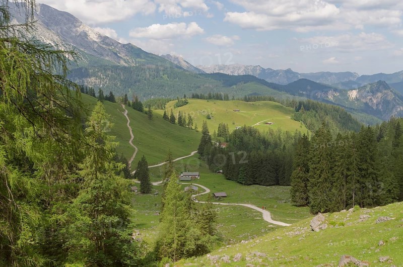 Hiking around the Königsbachalm, Jenner, Königssee, Berchtesgaden, Alps, Bavaria, National Park