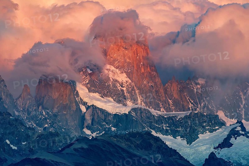 Mount Fitz Roy in the Los Glaciares El Chaltén National Park, Santa Cruz, Argentina, South America