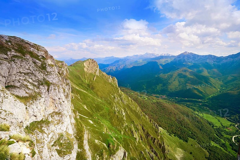 Fuente De mountains in Camaleno Cantabria of Spain