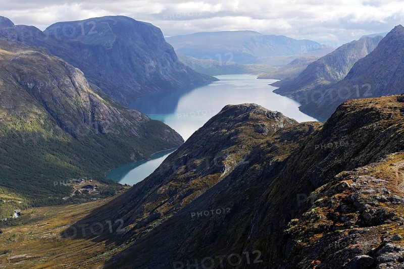 Memerubu, Lake Gjende, Jotunheimen, Norway, Europe