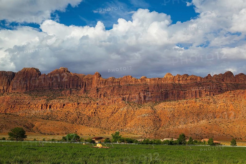 Landscape in Moab near the Arches National Park, Moab, Utah, USA, North America