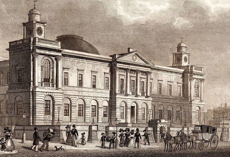 Register House, Princes Street, Edinburgh, Scotland, 19th century, from Modern Athens by Th. H. Shepherd