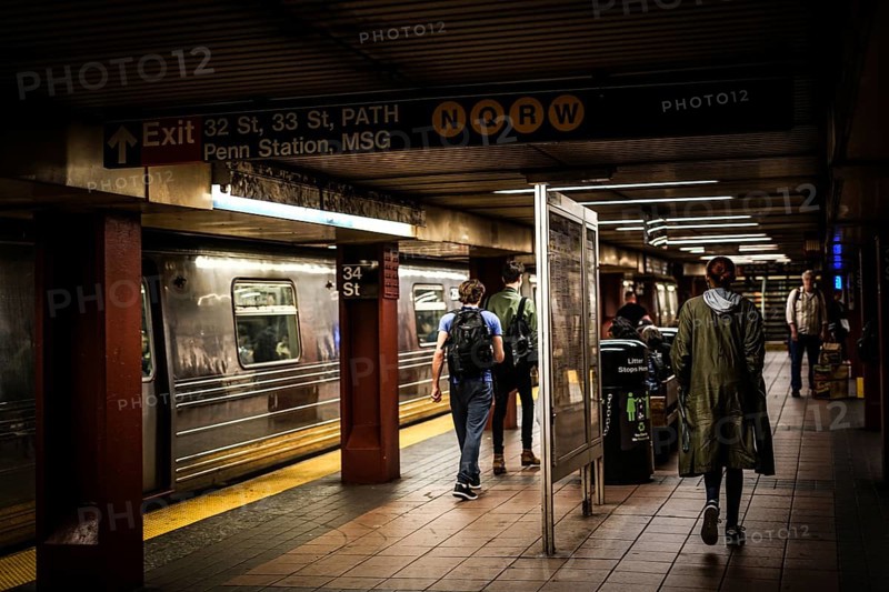 New York subway image. Shooting Location: New York, Manhattan