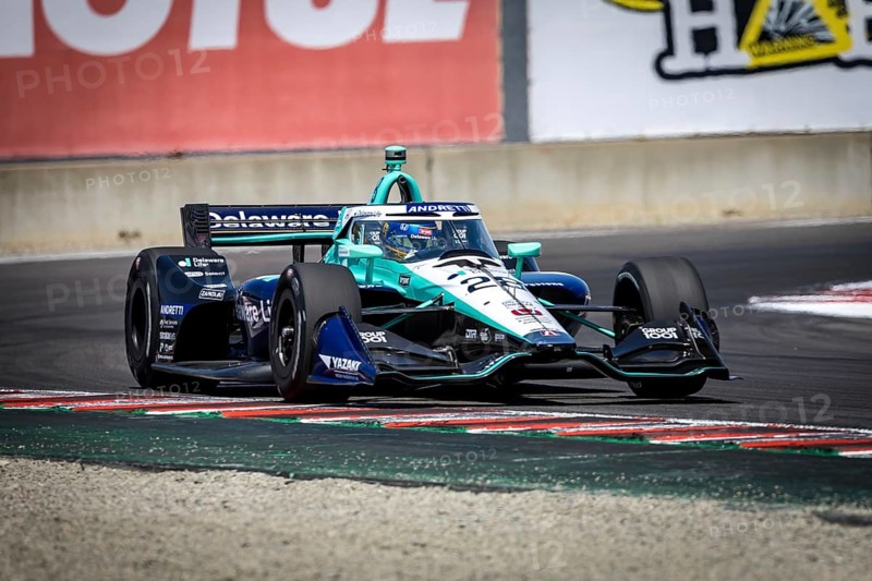 MARCUS ERICSSON (28) of Kumla, Sweden practices for the Firestone Grand Prix of Monterey at WeatherTech Raceway Laguna Seca in Salinas, CA