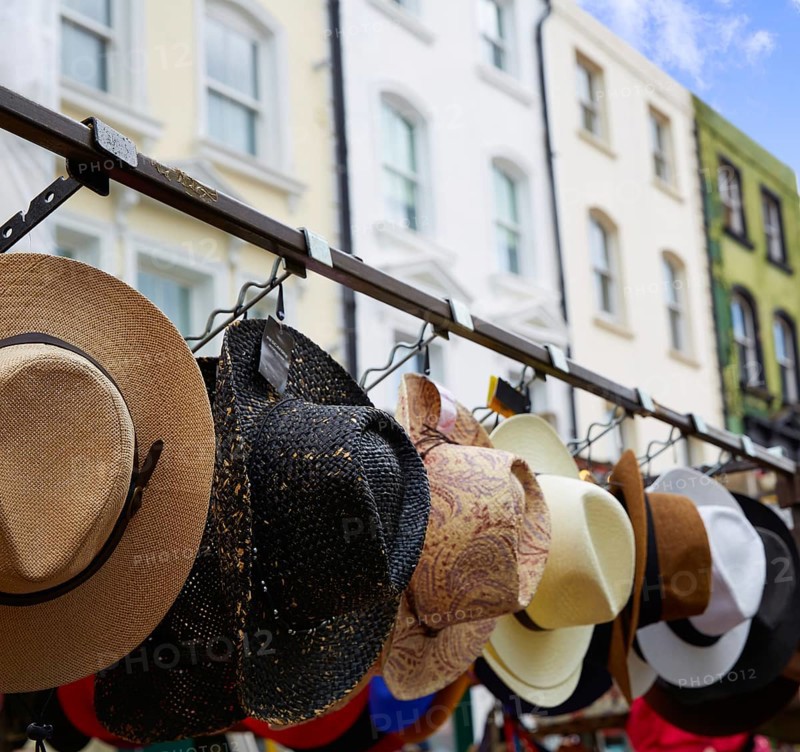 London Portobello road Market vintage hats in UK England