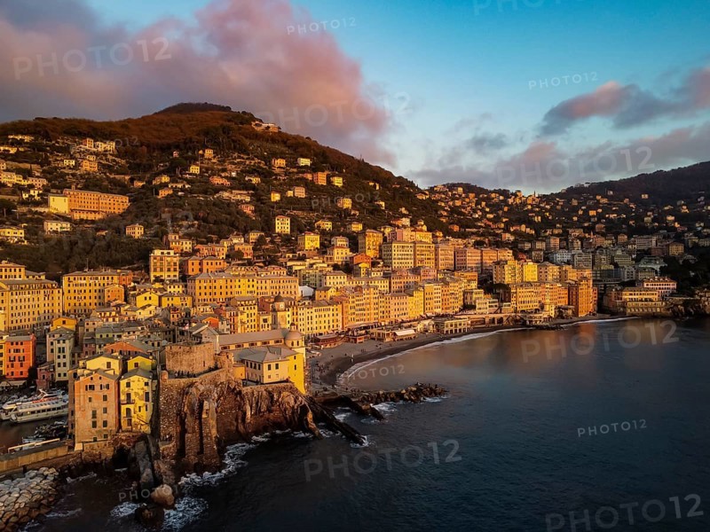 Waterfront buildings in Camogli town