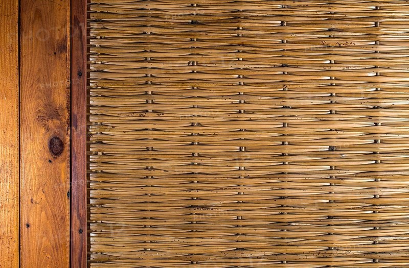 Wooden planks and cane