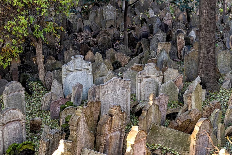 Old Jewish cemetery in Eastern Europe