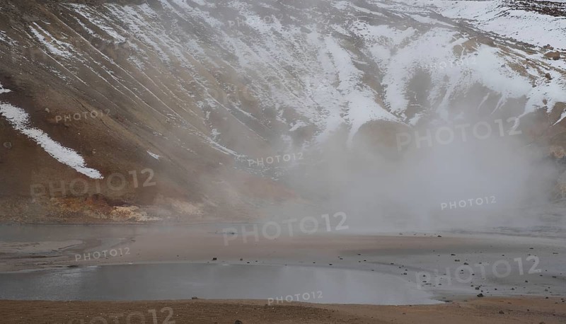 Gunnuhver Geothermal field at Reykjanes Peninsula in the island of Iceland