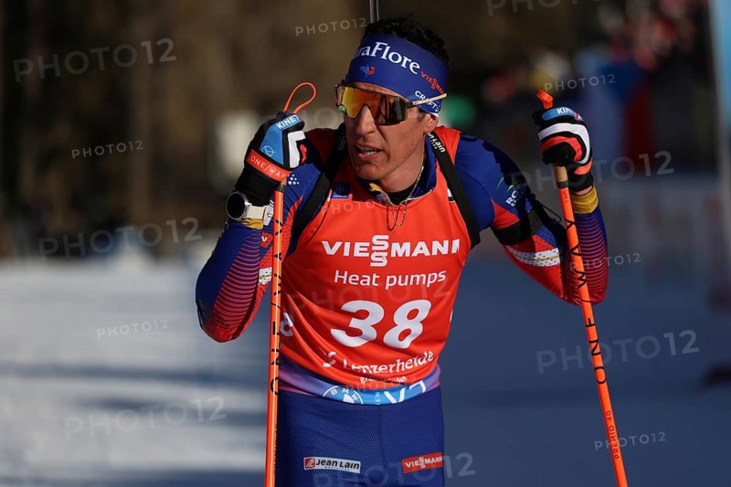 Quentin Fillon Maillet (France/France) during the sprint and finish at the IBU Biathlon World Championships Lenzerheide 2025, Lenzerheide, Switzerland / SUI / CH