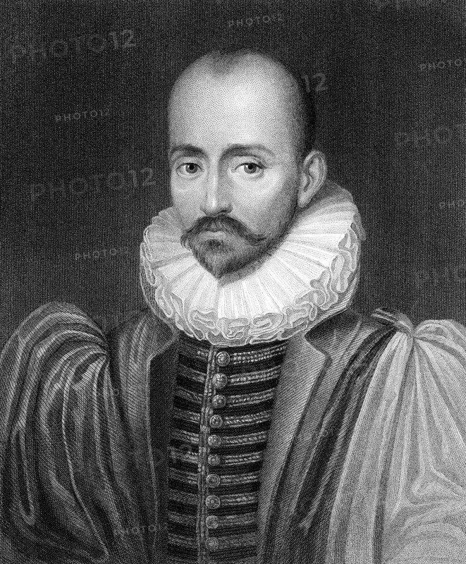 Michel Eyquem de Montaigne, 1533 - 1592, a politician, philosopher and pioneer of essay writing, Michel Eyquem de Montaigne, 1533 - 1592, ein Politiker, Philosoph und Begründer der Essayistik