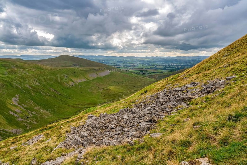 North Pennine landscape at the High Cup Nick in Cumbria, England, UK