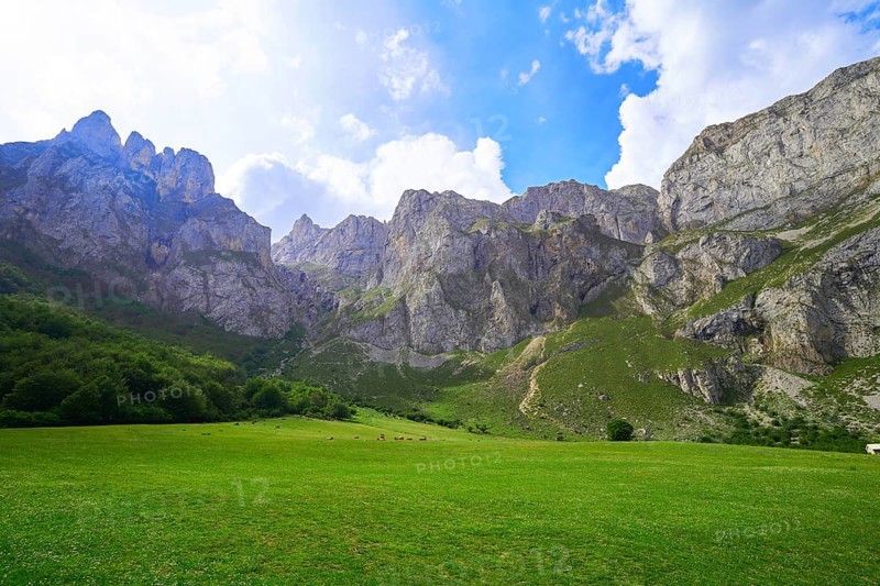 Fuente De mountains in Camaleno Cantabria of Spain