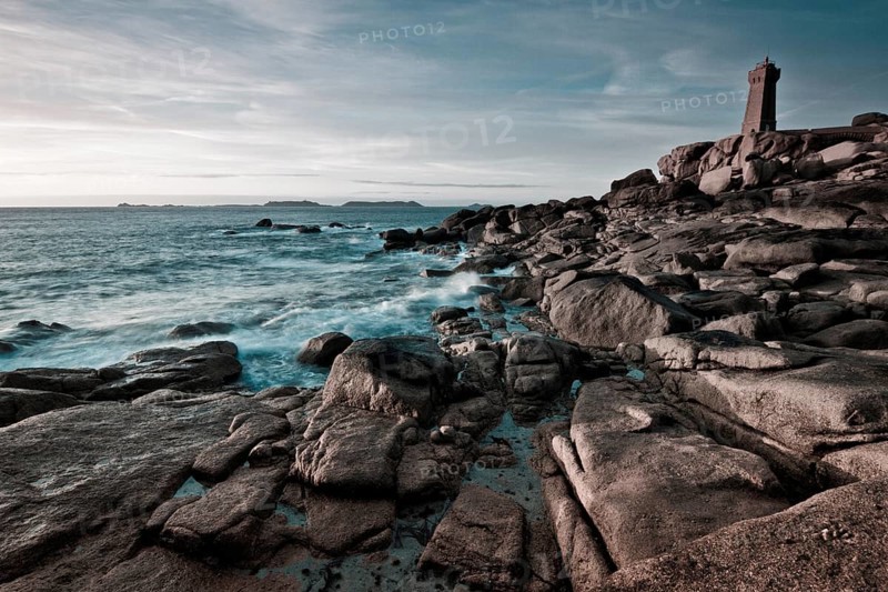 Men Ruz lighthouse, Côte de Granit Rose, Brittany