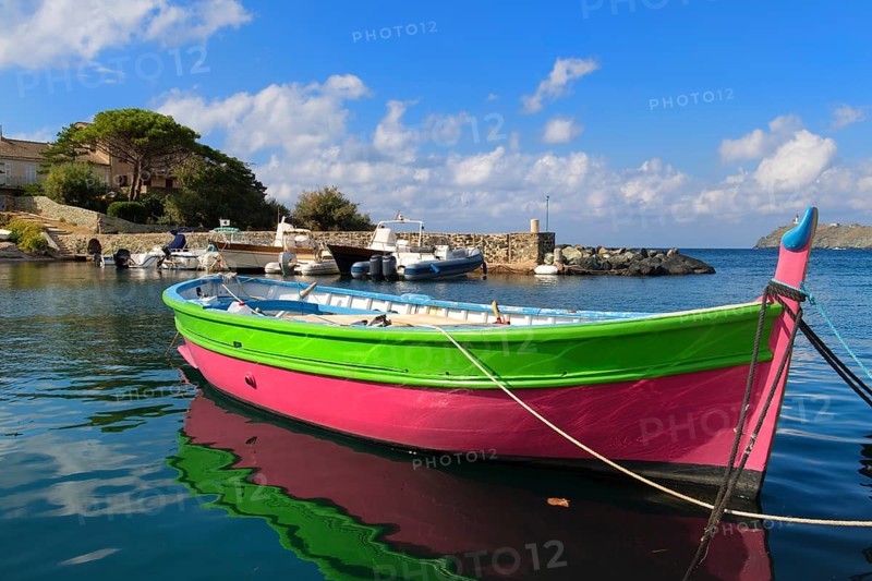 Little village Barcaggio at Cap Corse on French island Corsica