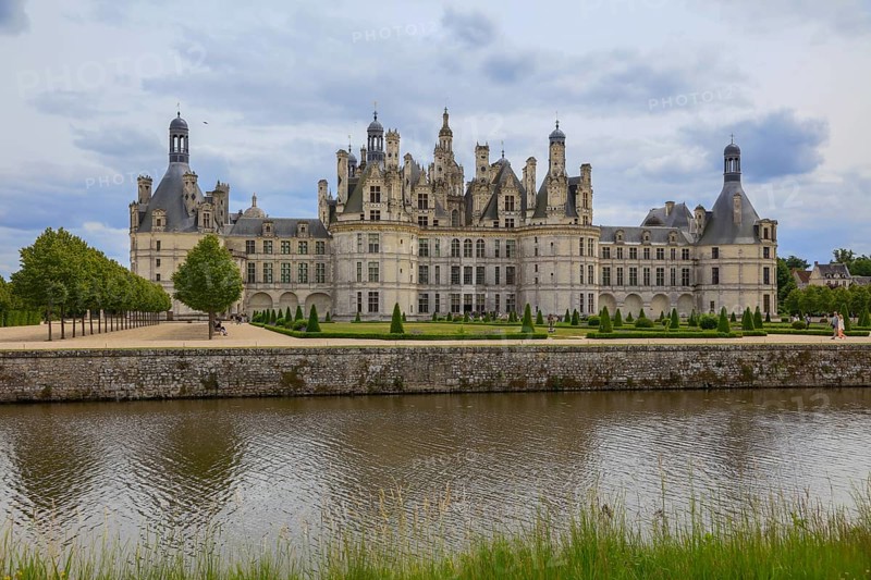 Chateau de Chambord, built in the first half of the 16th century for King Francois I in the Renaissance style, Loir-et-Cher department, Centre-Val de Loire region, France, Europe