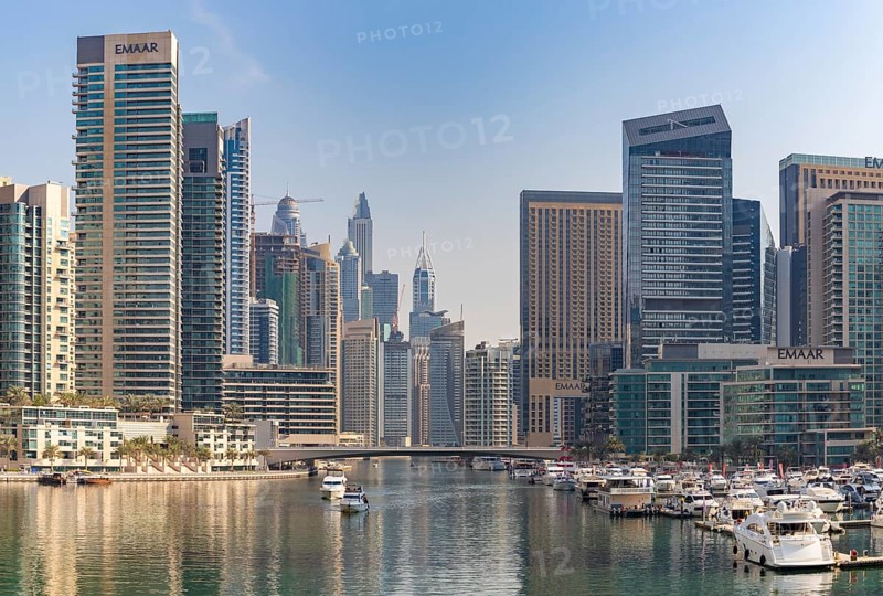 A picture of the Dubai Marina buindings