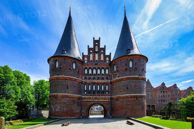 The Holstentor in Lübeck as a landmark of the city