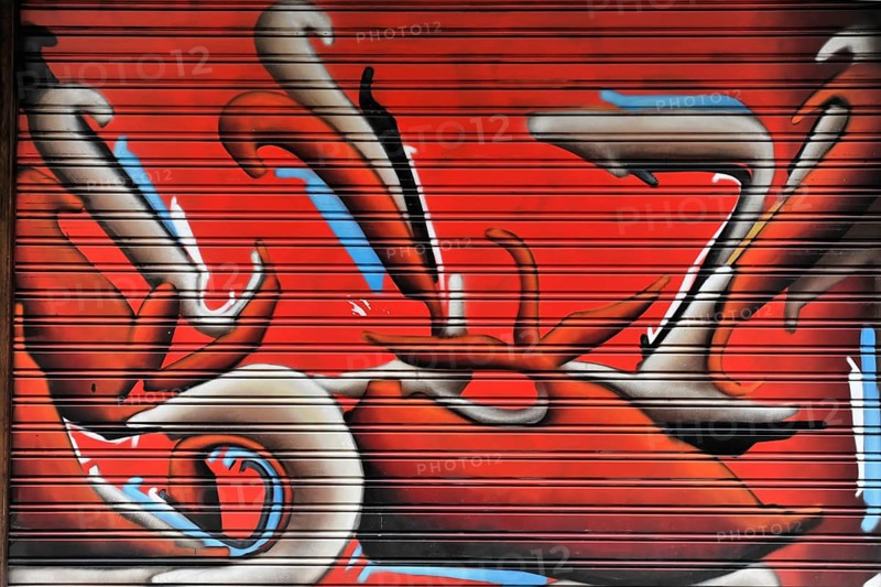 Graffiti, Gran Via, Madrid, Spain, Europe