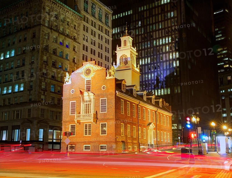 Boston Old State House buiding in Massachusetts USA