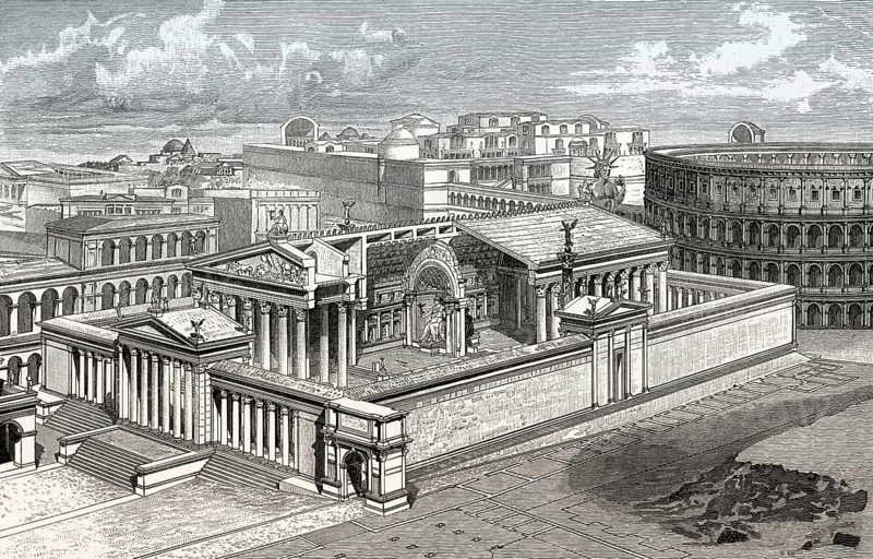 The Temple of Venus and Roma, Ancient Rome, Reconstruction