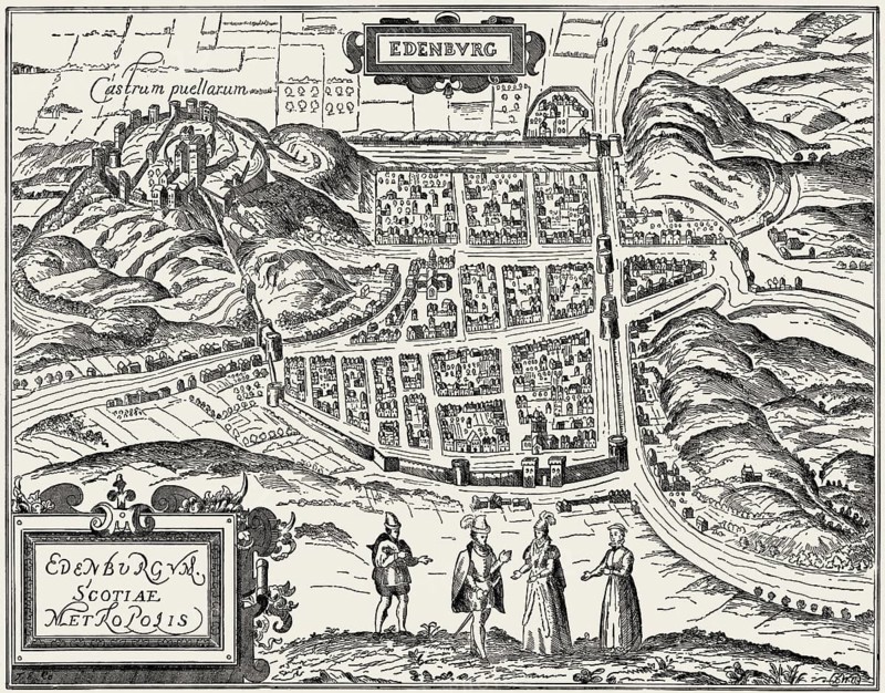 Plan of Edinburgh Castle in 1575