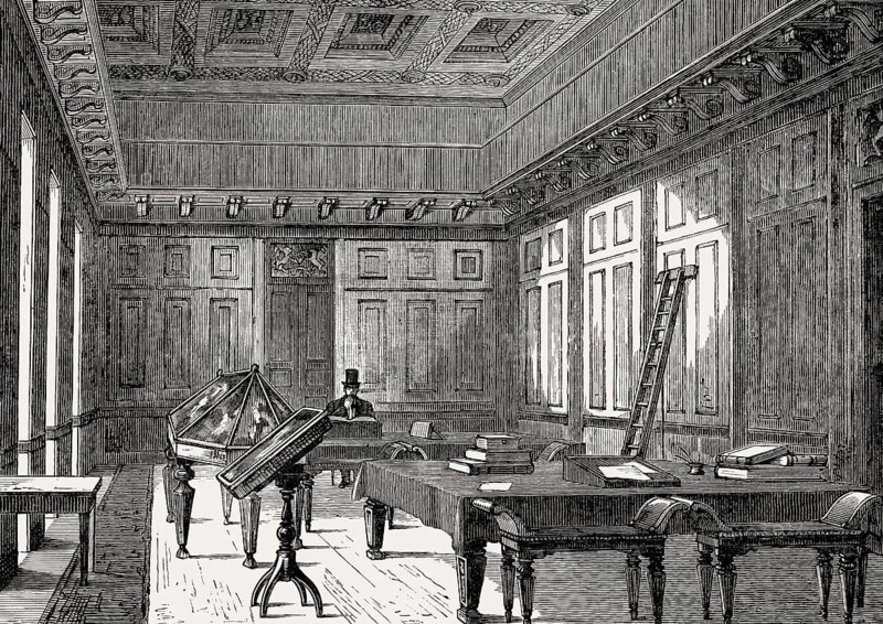 The Antiquarian Room, Register House, East End of Princes Street, Edinburgh, Scotland, 18th century