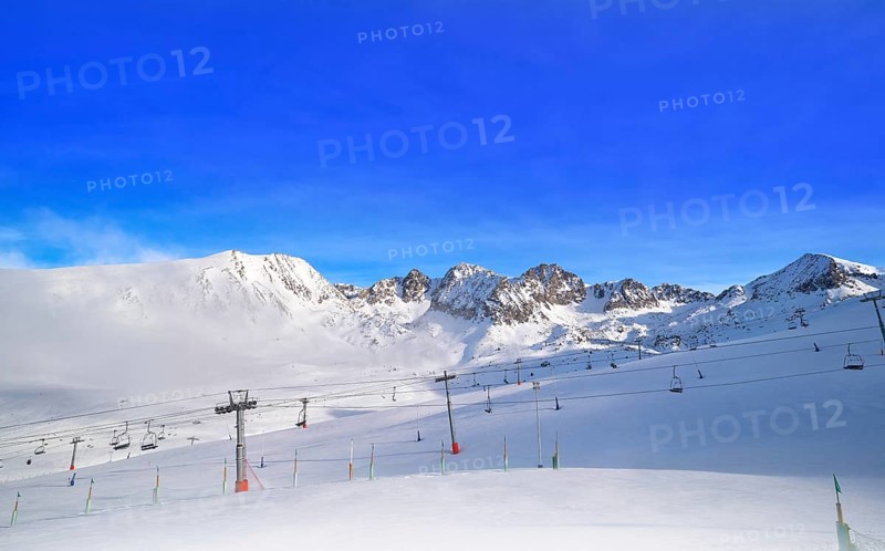 Andorra Pas de la Casa resort in Grandvalira sector at Pyrenees mountains