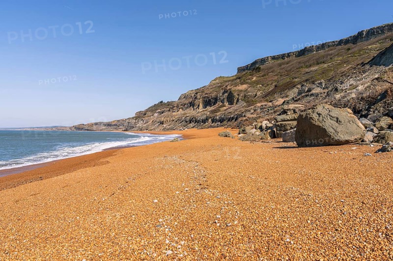 Evening on the Channel Coast near Chale Bay on the Isle of Wight, England, UK