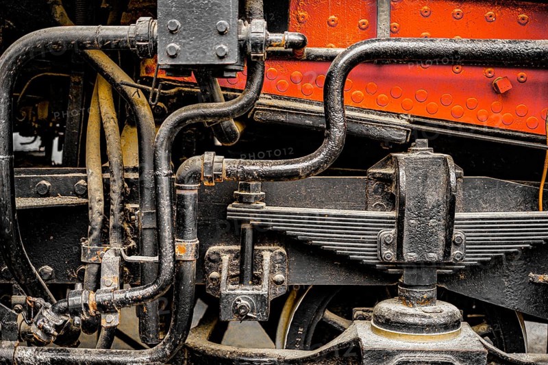 Steam locomotive of the machine room. Shooting Location: Tokyo metropolitan area