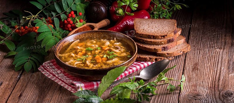 Polish beef tripe soup