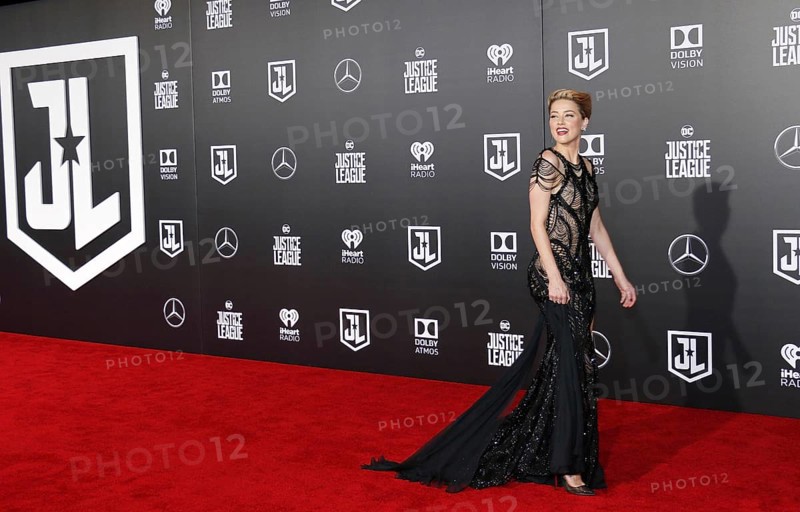 Amber Heard at the World premiere of 'Justice League' held at the Dolby Theatre in Hollywood, USA on November 13, 2017, Hollywood, CA, USA, Los Angeles, California, USA, North America