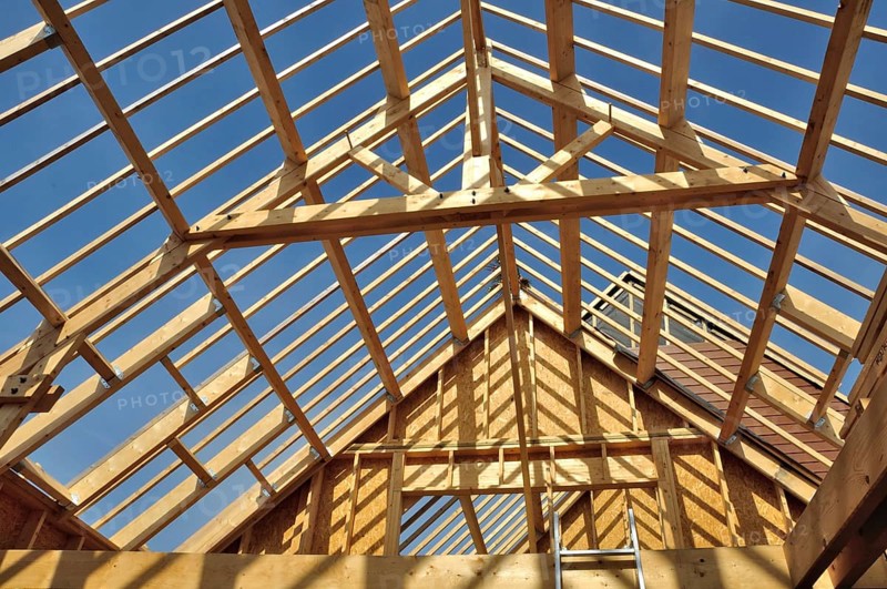 Construction of a wooden house