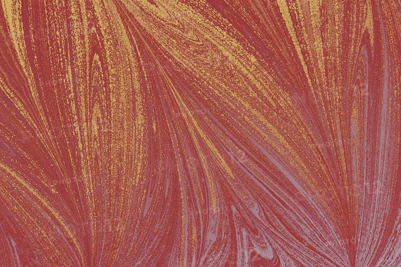 Beautiful abstract art of Ebru marbling painting techniques on water with acrylic paints