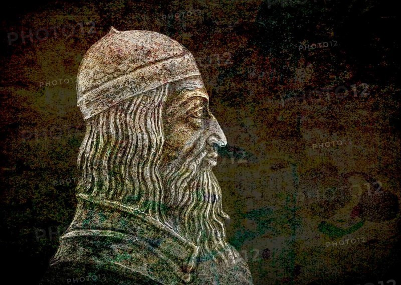 Aristotle, 384-322 BC, ancient Greek philosopher and scientist, digitally altered