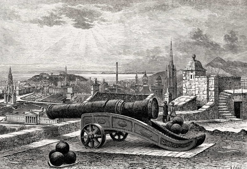 View of Edinburgh from the Mons Meg Battery, Scotland, 19th century