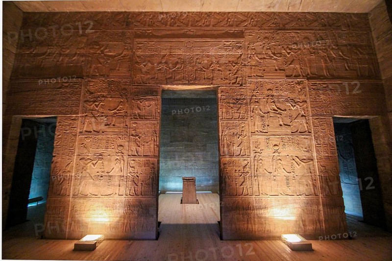 The rebuilt sanctuary of Philae temple in Egypt