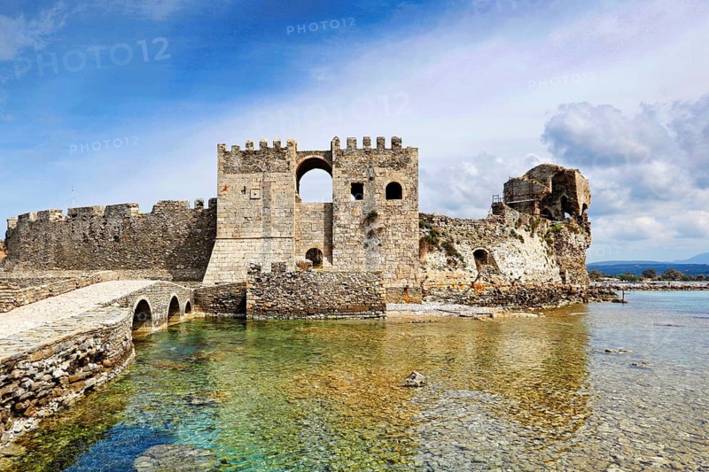 The castle of Methoni in Messinia, Greece, Europe