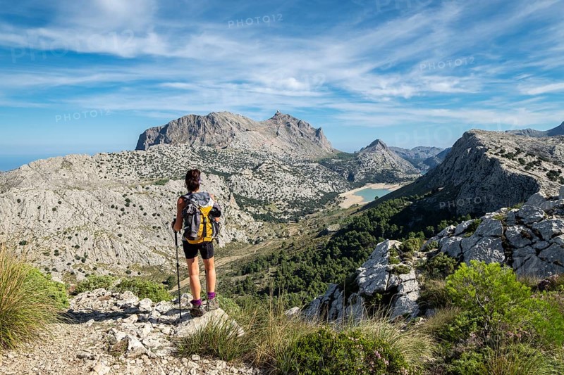 Escursion de los tres miles, Paraje natural de la Serra de Tramuntana, Mallorca, balearic islands, Spain, Europe