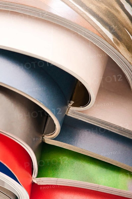 Stack of magazines, poland