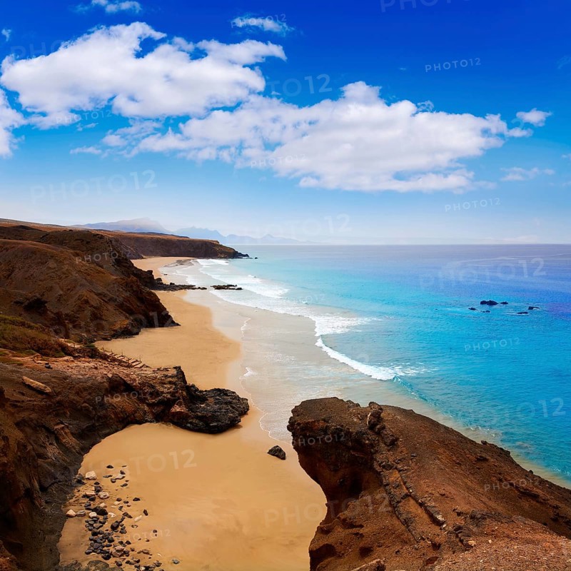 Fuerteventura La Pared beach at Canary Islands Pajara of Spain