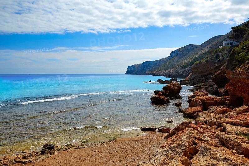Denia Las rotas beach near Sant Antonio cape of alicante spain