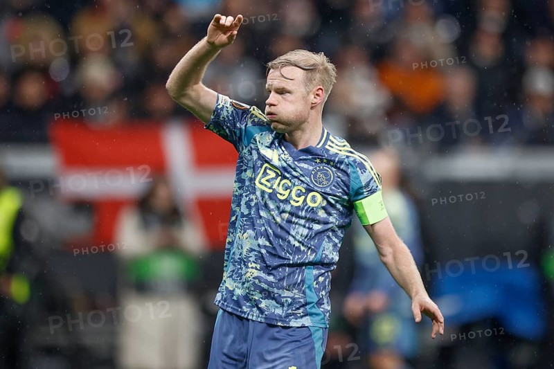 Football, Europa League, Round of 16 second leg, 2024/2025, Eintracht Frankfurt vs. Ajax Amsterdam, 13/03/2025, Frankfurt Stadion, Frankfurt, Germany, Captain Davy KLAASSEN (Ajax Amsterdam, 18), Europe