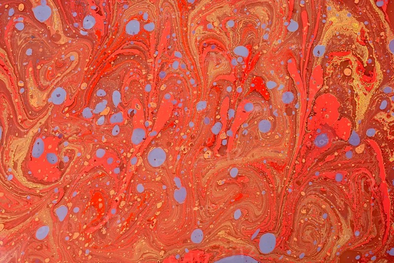 Ebru marble conch effect surface pattern design for print