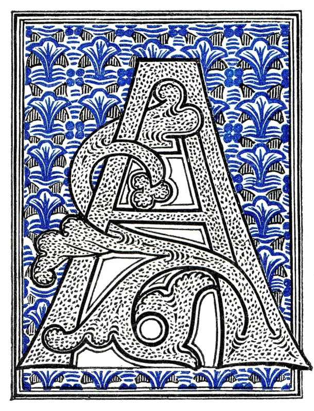 Decorated letters, Initials from the 11th century