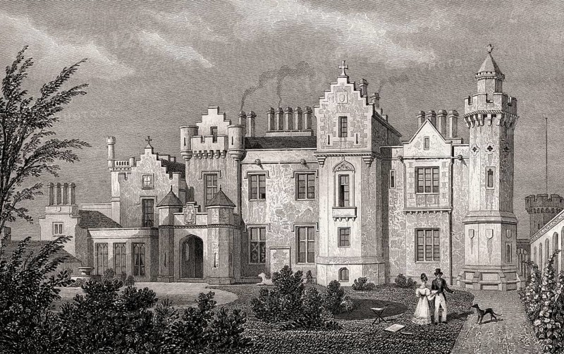 Abbotsford, the Seat of Sir Walter Scott, Bart, Edinburgh, Scotland, 19th century, from Modern Athens by Th. H. Shepherd