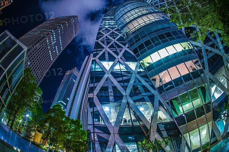 Tokyo Shinjuku of skyscrapers night view. Shooting Location: Tokyo metropolitan area